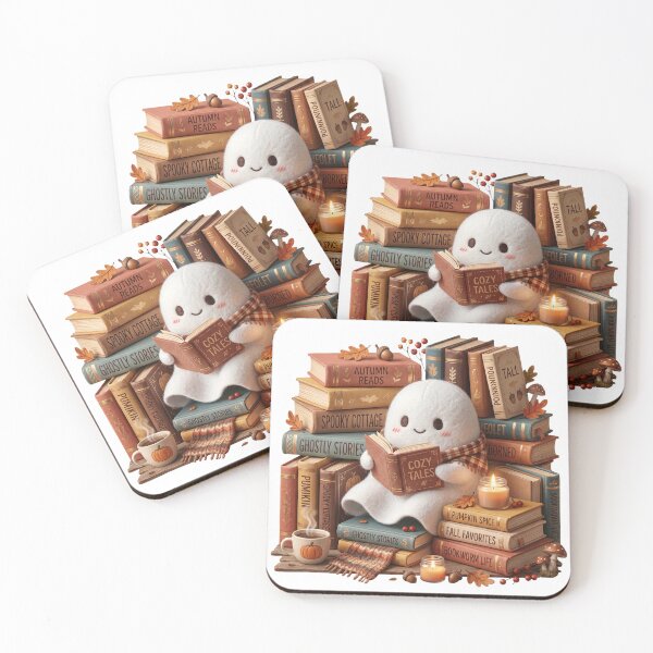 Item preview, Cozy Ghost Reading Club – Cute Book Lover Ghost Design designed and sold by veloramode.