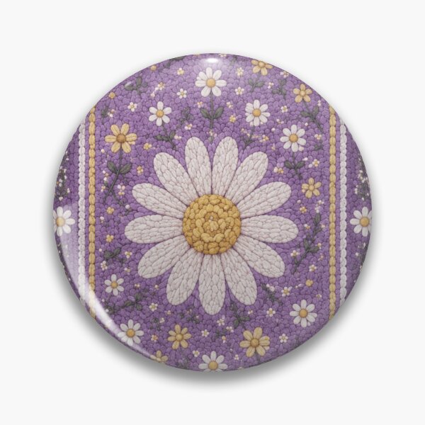 Item preview, Purple Daisy rug- Meadow Hill Inspired Floral designed and sold by Christina Lumenara.
