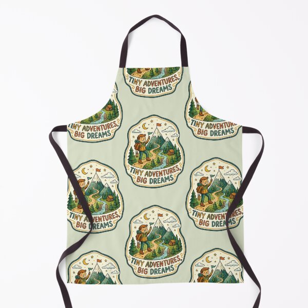 Item preview, Tiny Adventures Big Dreams Kids Hiking Adventure PNG | Cute Camping Mountain Illustration designed and sold by arifali786.