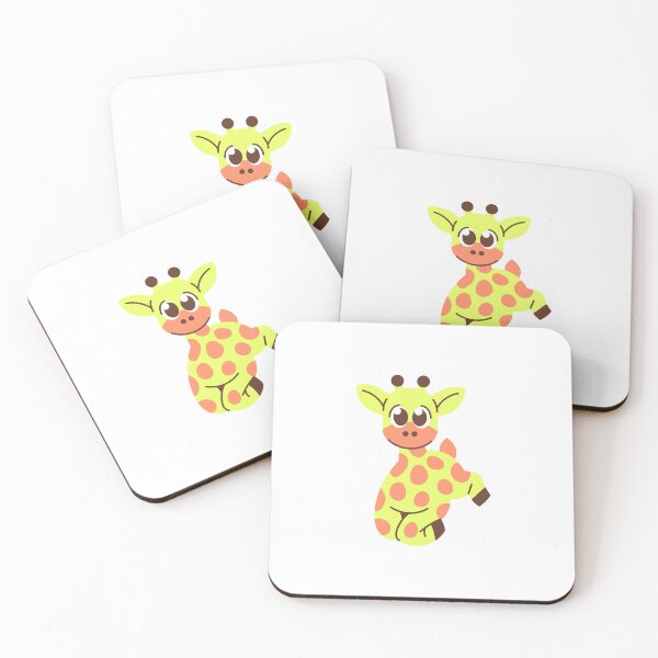 Item preview, Cute Kawaii Giraffe Sticker Transparent Background designed and sold by NadDot.