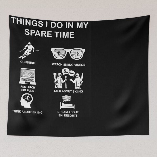 Item preview, Things I Do In My Spare Time Skier Enthusiast designed and sold by d247.