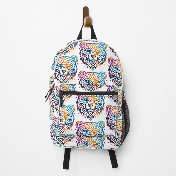 Item preview, Vibrant Geometric Bear Spirit Animal Mandala designed and sold by Osmose-Studio ⭐⭐⭐⭐⭐.