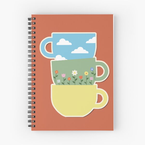 Item preview, Cozy Stacked Coffee Mugs - Retro Terracotta Pastel Art Poster designed and sold by AliAltinelArt.