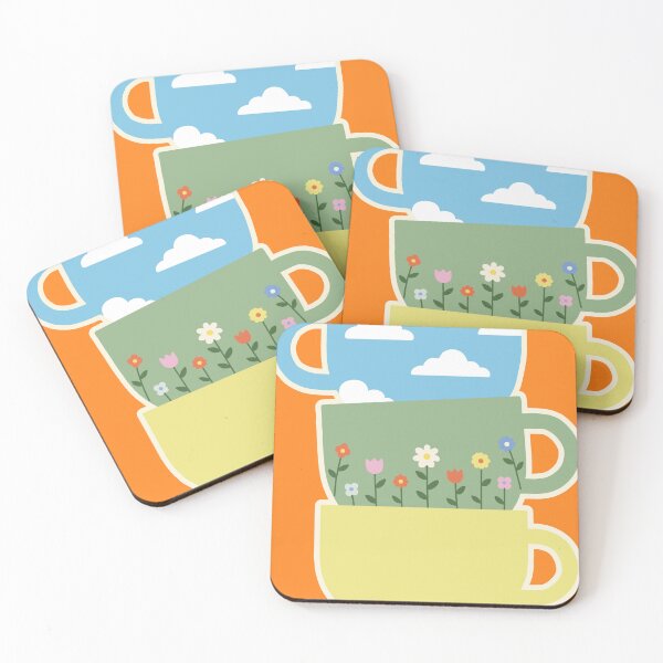 Item preview, Stacked Pastel Coffee Mugs - Cute Cottagecore Floral Aesthetic designed and sold by AliAltinelArt.