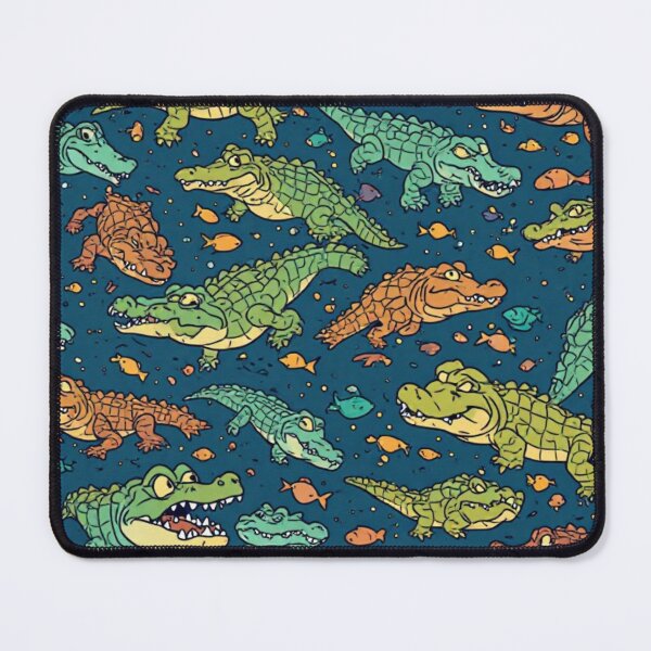 Item preview, Whimsical Crocodile Swamp Wildlife Art designed and sold by dcohea.