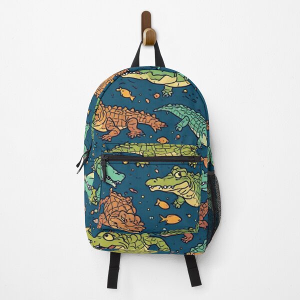 Item preview, Whimsical Crocodile Swamp Wildlife Art designed and sold by dcohea.