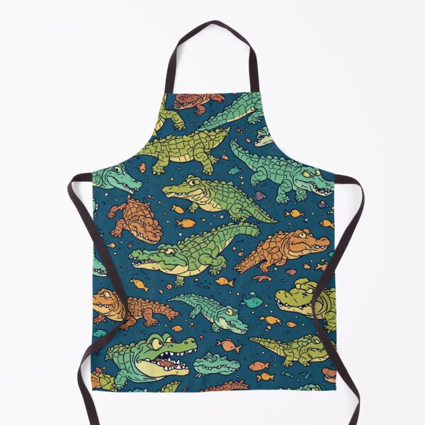Item preview, Whimsical Crocodile Swamp Wildlife Art designed and sold by dcohea.