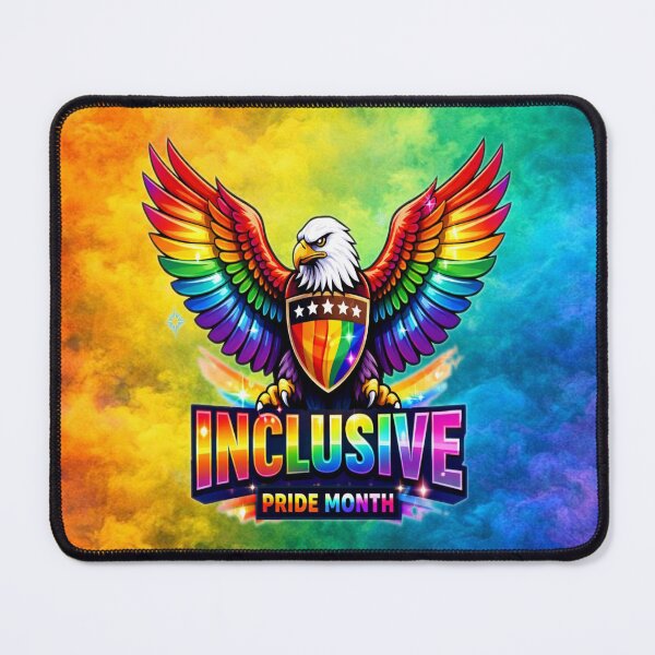 Item preview, Inclusive Pride Eagle – Celebrate Diversity designed and sold by MysticOzzy.