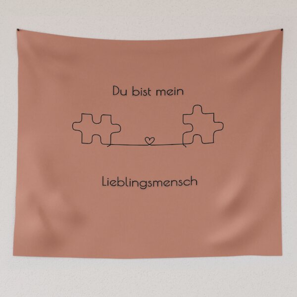 Item preview, Terracotta Burnt Orange Favorite Person Puzzle Aesthetic Art designed and sold by smaragdstudio.