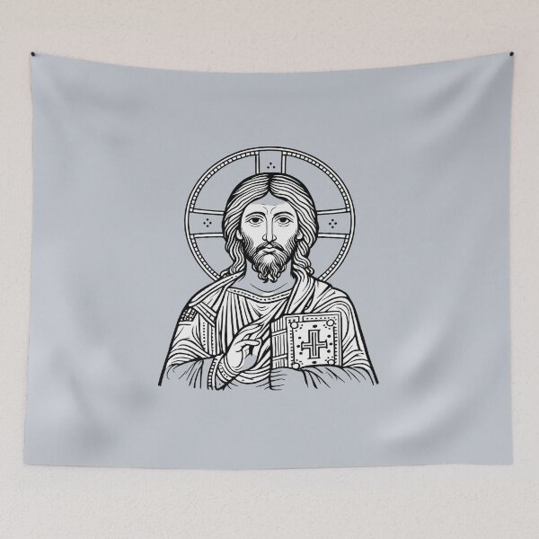 Item preview, Byzantine Jesus Portrait  designed and sold by CashCrow.