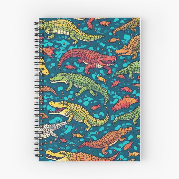 Item preview, Whimsical Crocodile Swamp Wildlife Art designed and sold by dcohea.