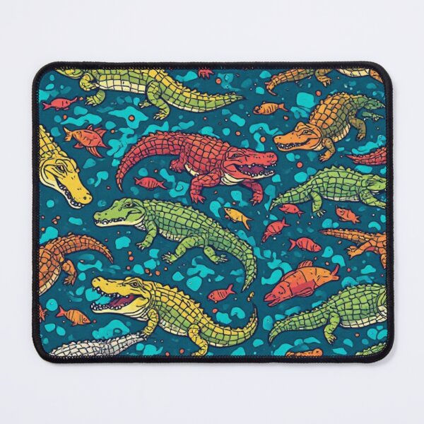 Item preview, Whimsical Crocodile Swamp Wildlife Art designed and sold by dcohea.