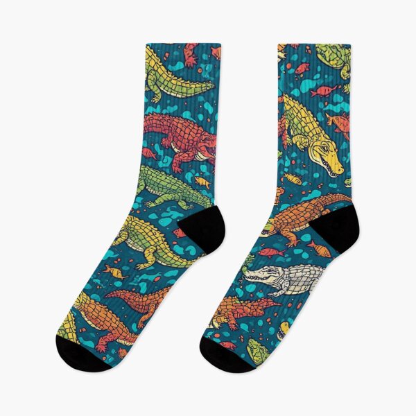 Item preview, Whimsical Crocodile Swamp Wildlife Art designed and sold by dcohea.