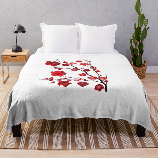Item preview, Petite Red Floral Branches on white designed and sold by Sage2026.