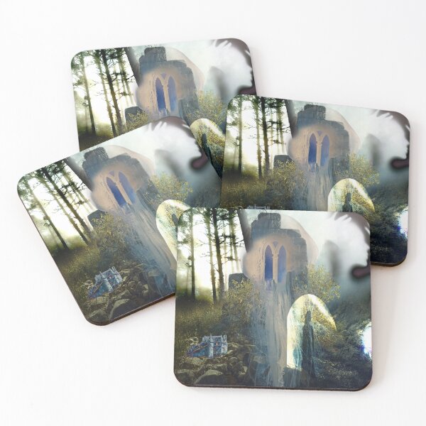 Item preview, psychedelic avant garde forest indie shadow and light Collage designed and sold by anopenworld.