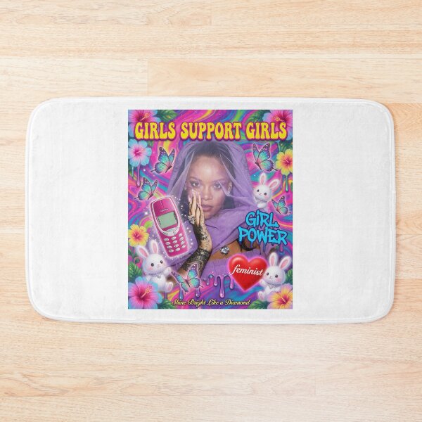 Item preview, Rihanna Girls Support Girls Y2K Collage designed and sold by y2kponyclub.