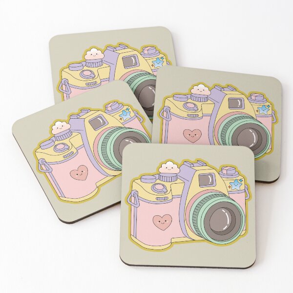 Item preview, Cute Pastel Retro Camera - Kawaii Aesthetic Aesthetic Sticker designed and sold by AliAltinelArt.