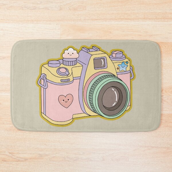 Item preview, Cute Pastel Retro Camera - Kawaii Aesthetic Aesthetic Sticker designed and sold by AliAltinelArt.
