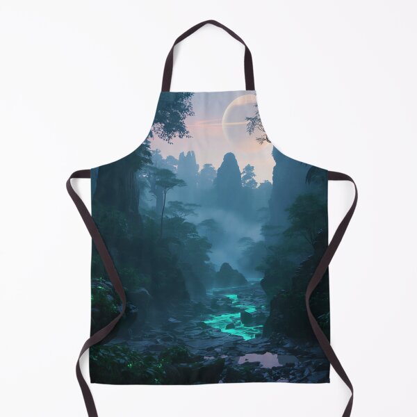 Item preview, Photorealistic Alien Rainforest Basin Fantasy Landscape designed and sold by Luminous Wilds.