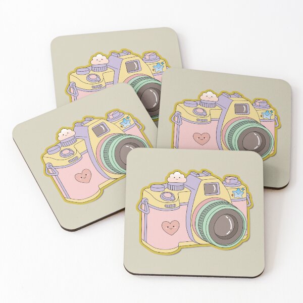 Item preview, Cozy Retro Camera - Cute Pastel Kawaii Aesthetic Poster designed and sold by AliAltinelArt.