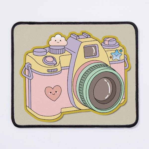 Item preview, Cozy Retro Camera - Cute Pastel Kawaii Aesthetic Poster designed and sold by AliAltinelArt.