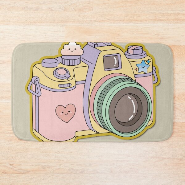Item preview, Cozy Retro Camera - Cute Pastel Kawaii Aesthetic Poster designed and sold by AliAltinelArt.