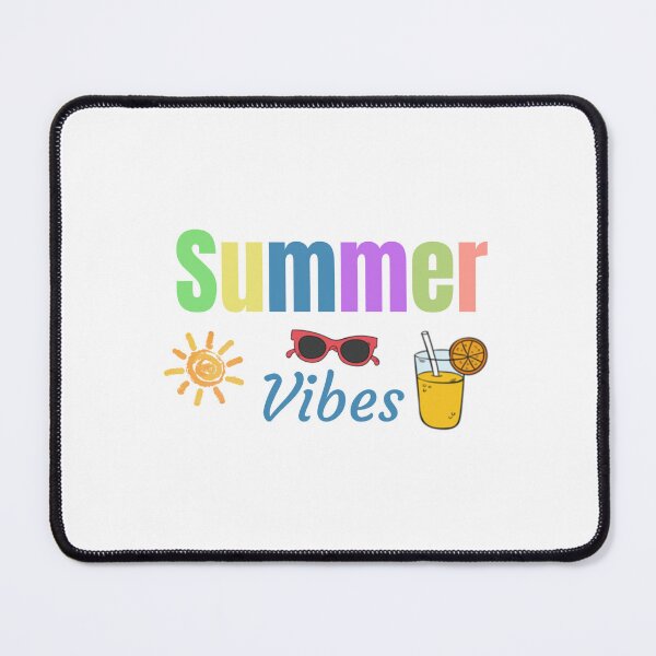 Item preview, Summer Vibes Colorful Vacation Typography Design designed and sold by PixelParinda.