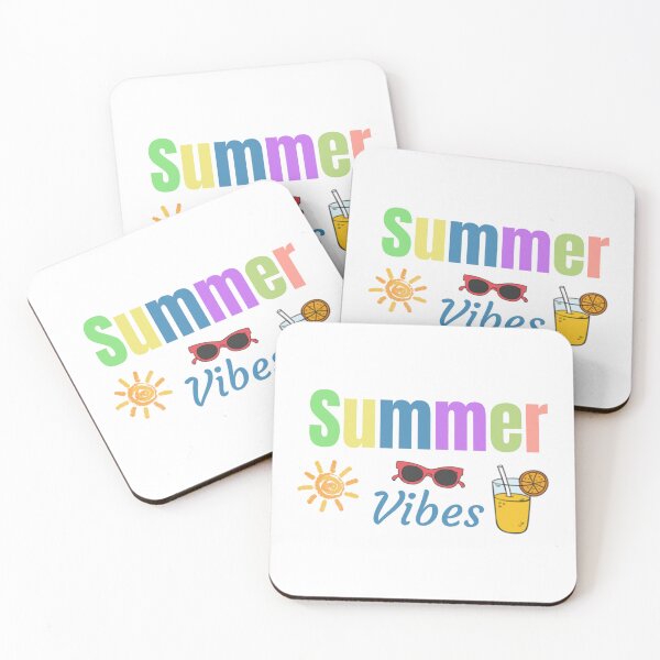 Item preview, Summer Vibes Colorful Vacation Typography Design designed and sold by PixelParinda.