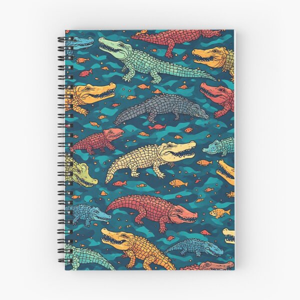 Item preview, Whimsical Crocodile Swamp Wildlife Art designed and sold by dcohea.