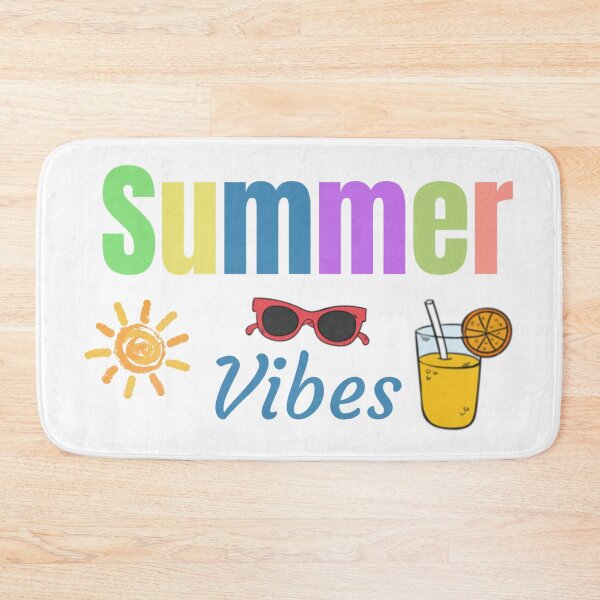 Item preview, Summer Vibes Colorful Vacation Typography Design designed and sold by PixelParinda.