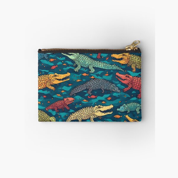 Item preview, Whimsical Crocodile Swamp Wildlife Art designed and sold by dcohea.