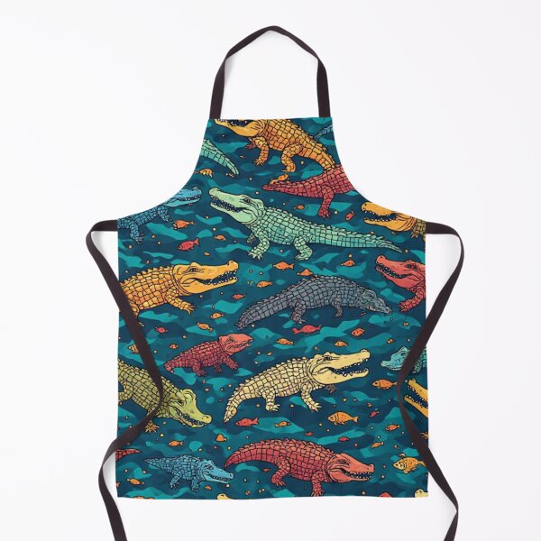 Item preview, Whimsical Crocodile Swamp Wildlife Art designed and sold by dcohea.