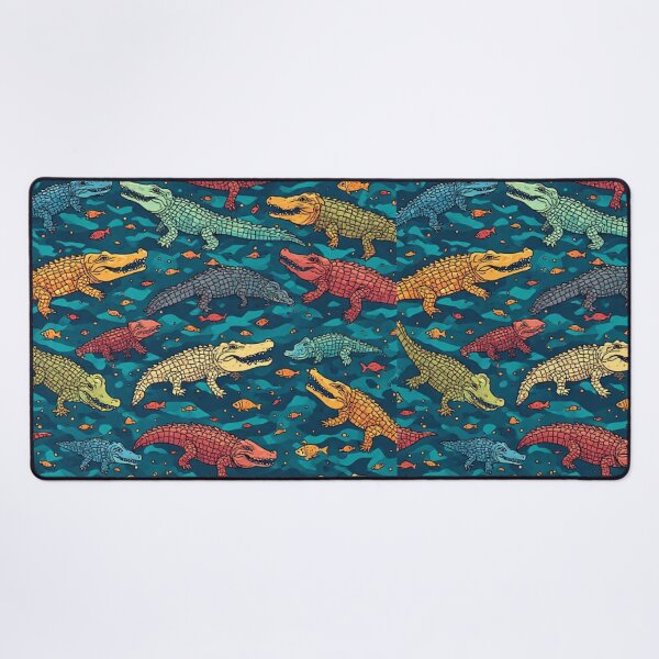Item preview, Whimsical Crocodile Swamp Wildlife Art designed and sold by dcohea.