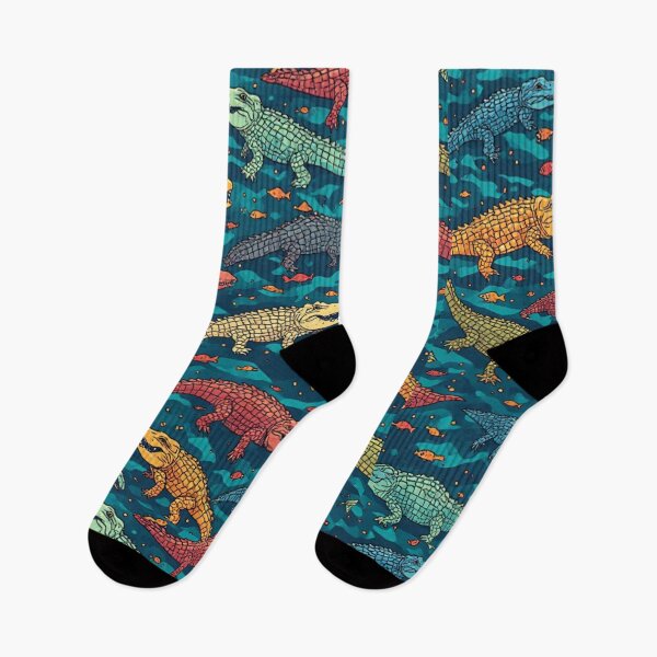 Item preview, Whimsical Crocodile Swamp Wildlife Art designed and sold by dcohea.