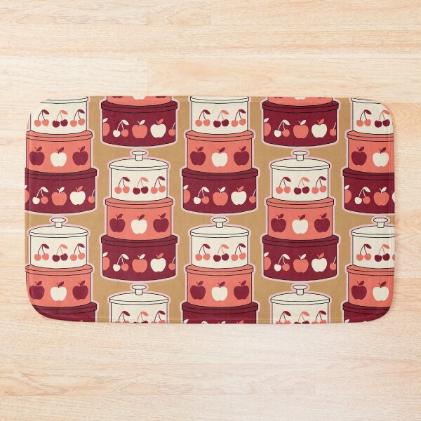 Item preview, Cute Vintage Enamel Cooking Pots - Cherry Apple Cottagecore Sticker designed and sold by AliAltinelArt.