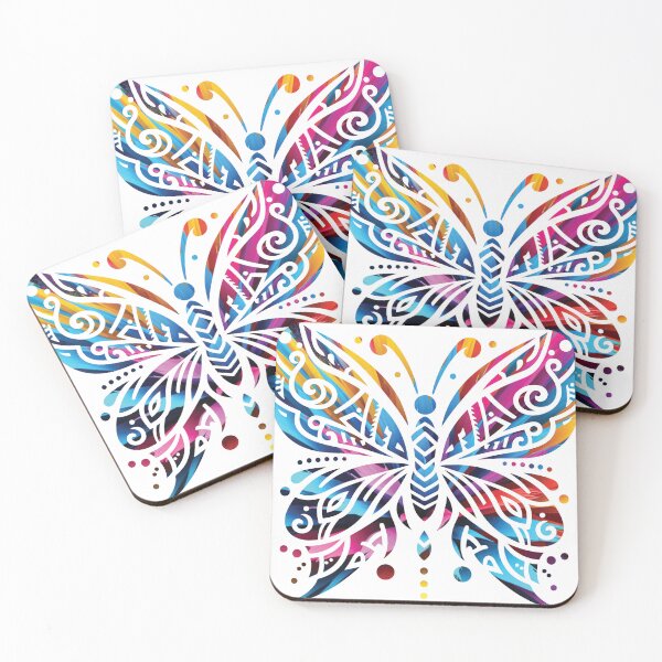 Item preview, Vibrant Geometric Butterfly Spirit Animal Totem designed and sold by Osmose-Studio.