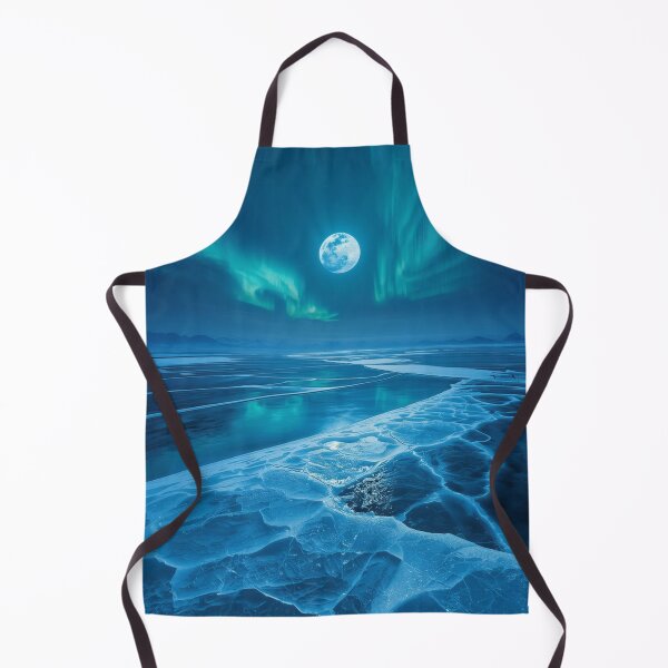 Item preview, Frozen Moonlit Alien Ocean Fantasy Landscape designed and sold by Luminous Wilds.