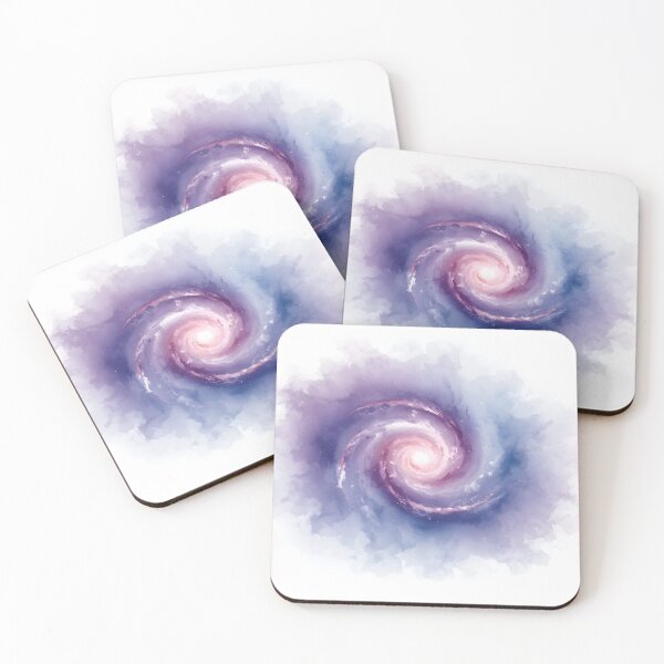 Item preview, Purple Blue Watercolor Galaxy Spiral designed and sold by MAWOdesign.