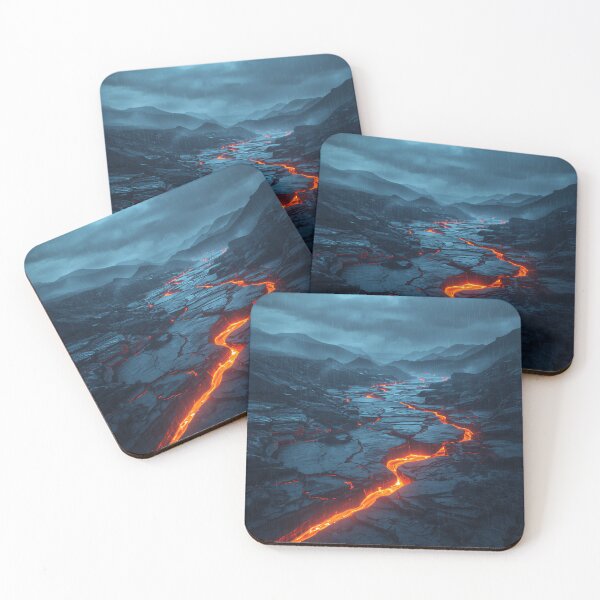 Item preview, Photorealistic Alien Volcanic Rift Fantasy Landscape designed and sold by Luminous Wilds.