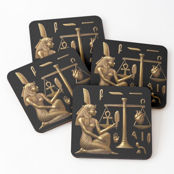 Item preview, Maat Scales of Justice Ancient Egyptian Gold Symbol designed and sold by Queen Cleopatra.