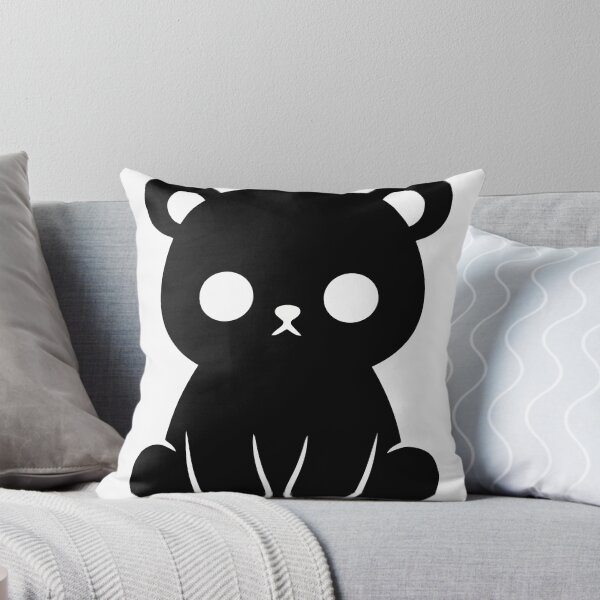 Item preview, Cute Black Bear Silhouette Sticker - Kawaii Chibi Teddy Bear Print Minimalist Sitting Cub White Background Nursery Wall Art designed and sold by BestChoiceService.