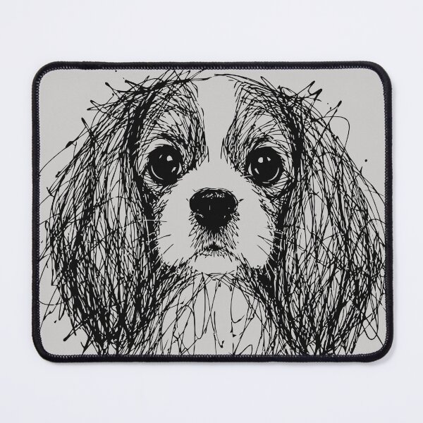 Item preview, Cavalier Scribble Portrait designed and sold by Kaurisdigital.