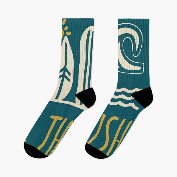 Item preview, Feel The Rush Retro Surfboards and Ocean Waves Summer Surfing Graphic designed and sold by WormJ.