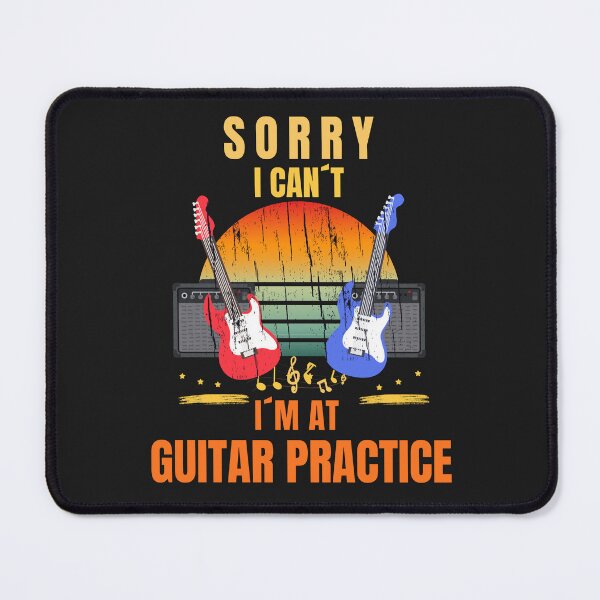 Item preview, Sorry I Can’t I’m At Guitar Practice Funny Guitar Player Design designed and sold by Joyful-Pixel.