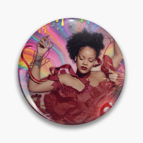 Item preview, Rihanna Unbothered Psychedelic Melting Coquette Collage Art designed and sold by y2kponyclub.