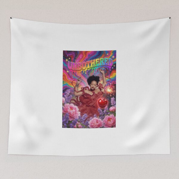 Item preview, Rihanna Unbothered Psychedelic Melting Coquette Collage Art designed and sold by y2kponyclub.