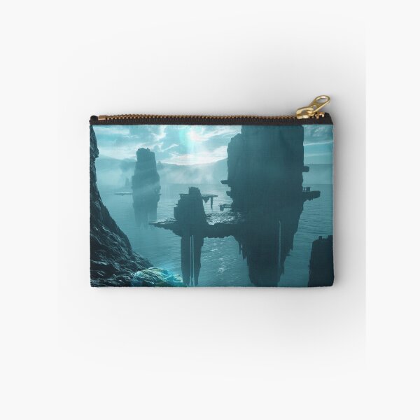 Item preview, Floating Cliff Archipelago Sci-Fi Fantasy Landscape designed and sold by Luminous Wilds.