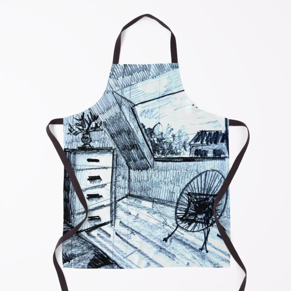 Item preview, Interior Perspective with Acapulco Chair | Graphite designed and sold by miguelfra.artwork.