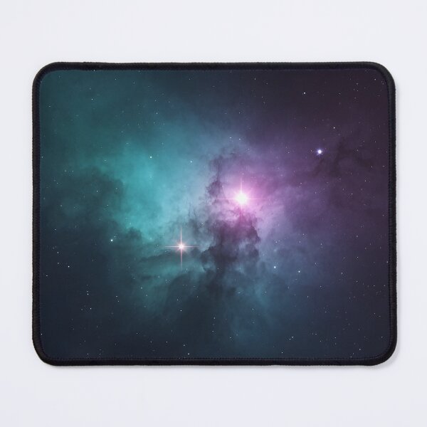 Item preview, Turquoise Violet Nebula Twin Stars designed and sold by MAWOdesign.