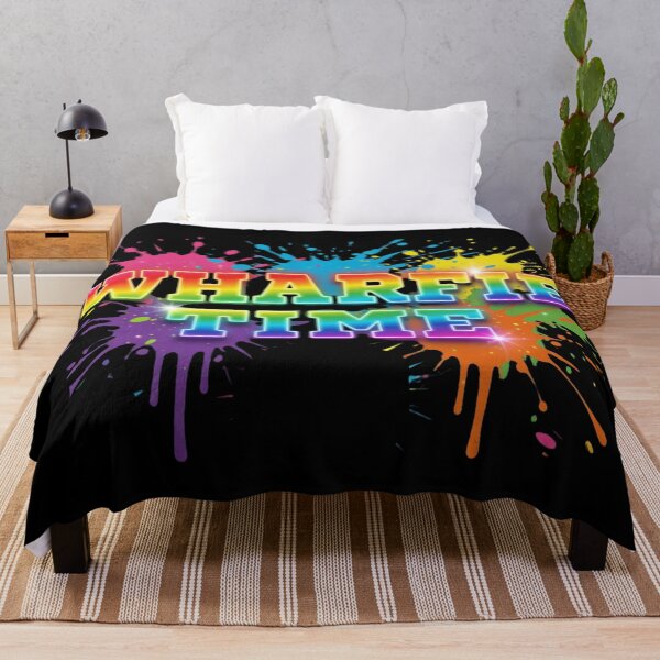 Item preview, Wharfie Time Fremantle Dockers Rainbow Neon Splash designed and sold by ExploreAura Studio.